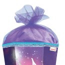 Roth Schultüte Einhornportäit 85cm eckig mit Glitter Glitzerborte und Tüllverschluss