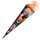 Schultüte Effektschultüte Monstertuck Fire 85cm eckig, mit Folie, Spezialborte und Tüllverschluss