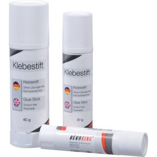 Büroring Klebestift - 10 g, 20 g oder 40 g, lösungsmittelfrei