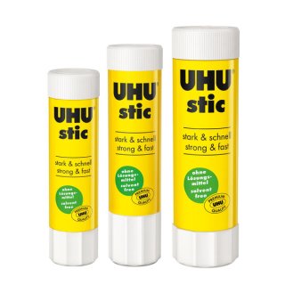 Klebestift stic UHU o. Lösungsmittel, verschiedene Größen