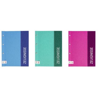 Roth Zeugnismappe Spectrum mit Buchschrauben, A4, 12 Einlagen in verschiedenen Farben