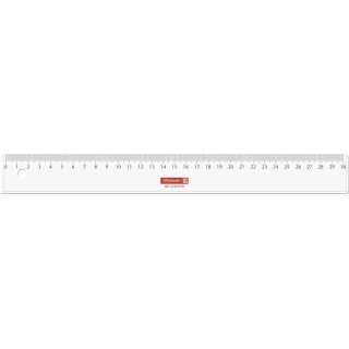 Lineal 16cm, 20cm und 30cm lang glasklar nicht flexibel (cm Einteilung ab 0)