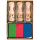 BRUNNEN Belohnungsstempel-Set - 3 Smiley-Stempel mit...