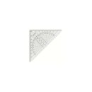 Geo- Dreieck 45° transparent - 14 cm Lineal