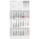 3-Monatskalender 2024 Wandkalender 1 Blatt = 3 Monate