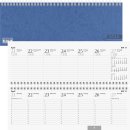 Querkalender 2024 Tischkalender, 29,7x10cm 2 Seiten = 1...