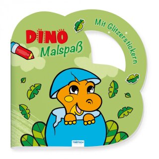 Dino Malspaß 24 Seiten + 1 Stickerseite