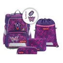 Step by Step Schulranzen-Set, Modell: Space Shine, Design: "Butterfly Night Ina", 5-teilig