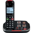 Telefon mit Anrufbeantworter Swissvoice Xtra 2355, 4 Bildwahltasten, Anrufschutz, Sprachausgabe der eigehenden Nummer, schwarz