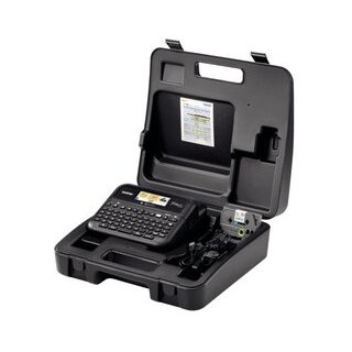 Beschriftungsgerät P-touch PT-D610BT VP schwarz, QWERTZ-Tastatur, im Transportkoffer, inkl. Zubehör