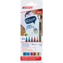 edding 1340 Pinselstift metallic 6er Set sortiert