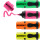 Mini-Highlighter e-7, 4er Etui, neon, gelb, orange, pink und grün