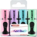 Mini-Textmarker, 4er Etui, pastell, pastellrosa, pastellviolett, pastellblau, pastellgrün