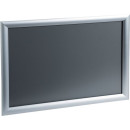 Wandplakatrahmen Aluminium/Acryl, DIN A3, vertikal oder horizontal, vordere Öffnung, inkl. Schrauben und Dübel, 450 x 327 x 12 mm