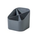 Schreibtischköcher KARMA, öko-grau, 80 - 100 % Recyclingmaterial