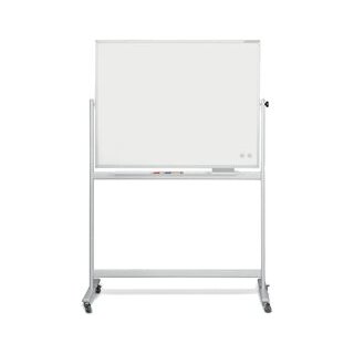 Whiteboard CC, mobil, 1200 x 900 mm, emailliert, weiß, 4 Laufrollen
