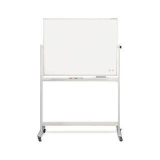 Whiteboard CC, mobil, 1800 x 1200 mm, emailliert, weiß, 4 Laufrollen