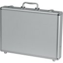 Koffer Minor, schmal, Aluminium, silber, Außenmaße: ca. 30 x 41 x 6,5 cm