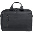 Laptop-Tasche Tiber, Echtleder, schwarz, Außenmaße: ca. 28 x 41 x 9,5 cm