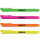 Textmarker Highliner 4er Etui, Keilspitze, gelb, pink, orange, grün Tinte auf Wasserbasis