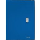 Dokumentenmappe Recycle, A4, blau, blickdicht, Sicherheitsverschluss