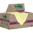 Recycling Notes Post-it Super Sticky, 47,6 x47,6 mm, 1 Pack = 12 Blöcke, gelb