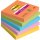 Haftnotiz Super Sticky Note, 76 x 76 mm, 5 x 90 Blatt, 5 Block, Boost Collection: vitalorange, limonengrün, paradiseblau, tropicalpink, ultragelb