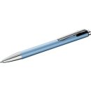 Druckkugelschreiber K10 Snap, Mine: M, Schreibfarbe: blau, dokumentenecht, Mine auswechselbar, mit Clip, metallic frostblau