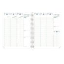 Kalendereinlage Eurequart, 12 Monate: Januar bis Dezember, 1 Woche / 2 Seiten, Spaltenansicht, 240 x 300 mm