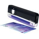 Safescan 40H, schwarz, UV-Geldscheinprüfer eignet sich für alle Währungen, Mobiles UV-Prüfgerät inkl. Klappaufsteller, Maße: 16.0 x 5.6 x 2.2 cm (lxbxh)