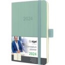 Wochenkalender CONCEPTUM® 2024,  ca. DINA6, mint green, Softcover, 1 Woche / 2 Seiten, 176 Seiten