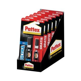 Sekundenkleber Pattex Ultra Gel, spülmaschinenfest,  Promo-Pack