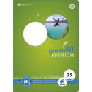 Green Schulheft Lin25, DIN A4, 16 Blatt, 90 g/qm, 9 mm,...