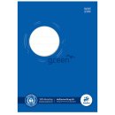 Green Heftschoner, DIN A5, Recycling Papier 150g/qm, blau