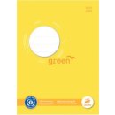 Green Heftschoner, DIN A5, Recycling Papier 150g/qm, gelb