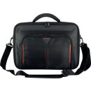 Laptop-Tasche Classic+ Clamshell 14", zusätzliche Innenhülle, gepolsterter, verstellbarer Griff, Front-Reißverschluss, schwarz