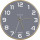 Wanduhr BALTIC, buche/grau, Ø 31,5 cm, Quarzlaufwerk, 3 Zeiger (buche: Stunde, Minute, Sekunde), weiße Ziffern auf grauem Grund