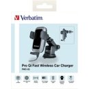 Fast Wireless Charger FWC-03, Autohalterung für Smartphones, Kabellose Ladetechnik Qi, 9V/12V, Kabel USB Typ-A-C, 1m, schwarz