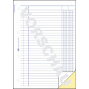 Kolonnenbuch, 2 Kolonnen, selbstdurchschreibend, DIN A4, 2 x 40 Blatt