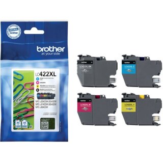 Brother LC-422 / Brother LC422XL Tintenpatronen in verschiedenen Farben