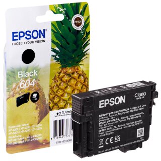 Epson 604 Tintenpatrone Schwarz, ca. 150 Seiten - Original