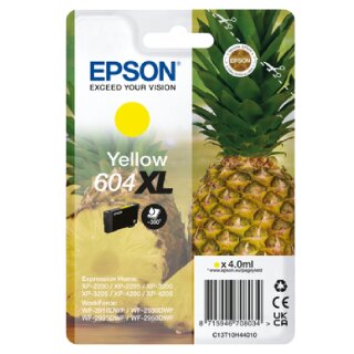 Epson 604XL Tintenpatrone Gelb, ca. 350 Seiten - Original