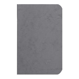 Notizbuch mit Drahtheftung Age Bag 9x14 cm, 48 Blatt liniert - Grau
