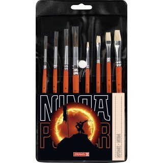 Pinselset BRUNNEN 8-teilig - Ninja Power