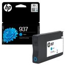 HP 937 Tintenpatrone Cyan, ca. 800 Seiten - Original
