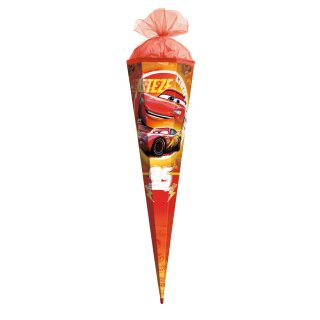 Roth Schultüte Disney Cars 85cm eckig Tüllverschluss und Folie