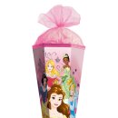 Schultüte Effektschultüte Disney Princess 85cm eckig Tüllverschluss und Glitter