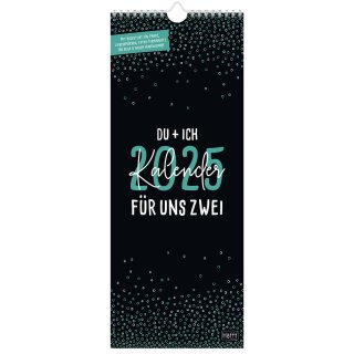 2025 Du + Ich Planer 42 x 16,5cm  für uns Zwei 2025
