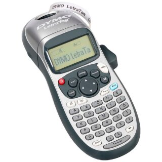 Dymo Beschriftungsgerät Letra Tag LT-100H inkl. 4 AA-Batterien, silber