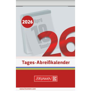 Tagesabreißkalender 2026 1 Seite /1 Tag 5,5 x 7,5 cm